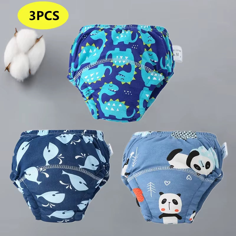 Newborn Training Pants Baby Shorts Print Color Washable Underwear Boy Girl Cloth Diaper Reusable Nappies Infant Stuff
